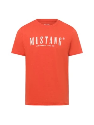 Mustang Koszulka męska - Austin Mężczyźni Bawełna pomarańczowy,