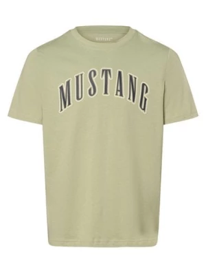 Mustang Koszulka męska - Austin Mężczyźni Bawełna zielony nadruk,