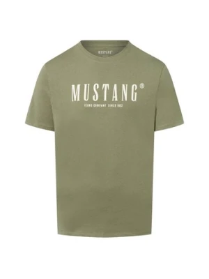 Mustang Koszulka męska - Austin Mężczyźni Bawełna zielony nadruk,