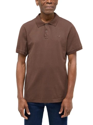 Mustang Koszulka polo w kolorze brązowym rozmiar: 3XL