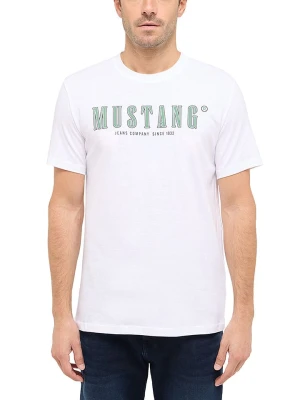 Mustang Koszulka w kolorze białym rozmiar: M