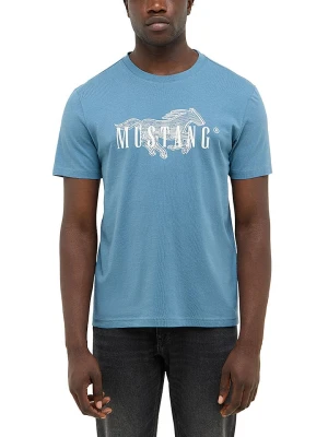 Mustang Koszulka w kolorze błękitnym rozmiar: M