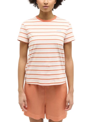 Mustang Koszulka w kolorze jasnoróżowo-pomarańczowo-kremowym rozmiar: S