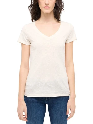 Mustang Koszulka w kolorze kremowym rozmiar: S