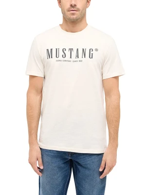 Mustang Koszulka w kolorze kremowym rozmiar: XL