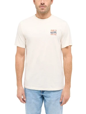 Mustang Koszulka w kolorze kremowym rozmiar: XL