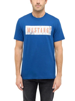 Mustang Koszulka w kolorze niebieskim rozmiar: L