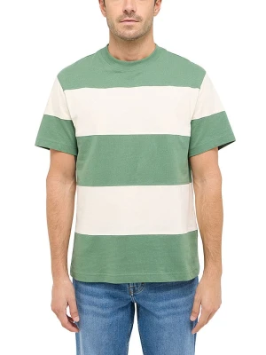 Mustang Koszulka w kolorze zielono-kremowym rozmiar: XL