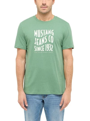 Mustang Koszulka w kolorze zielonym rozmiar: L