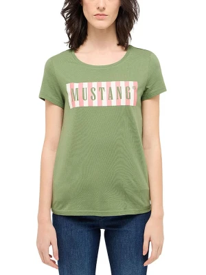 Mustang Koszulka w kolorze zielonym rozmiar: S