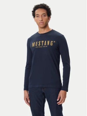 Mustang Longsleeve Asheville 1016873 Granatowy Regular Fit