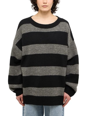 Mustang Sweter "Moon" w kolorze czarno-szarym rozmiar: M
