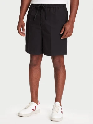 Mustang Szorty materiałowe Linen 1016459 Czarny Loose Fit