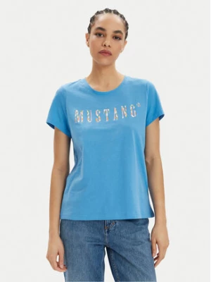 Mustang T-Shirt Albany 1014984 Niebieski Relaxed Fit