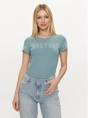 Mustang T-Shirt Alexia 1013143 Niebieski Slim Fit