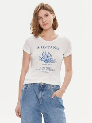 Mustang T-Shirt Alexia 1013789 Biały Slim Fit