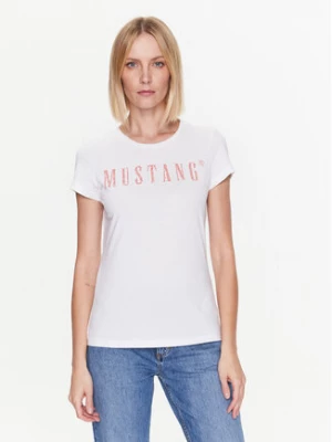Mustang T-Shirt Alexia C Print 1013620 Biały Regular Fit