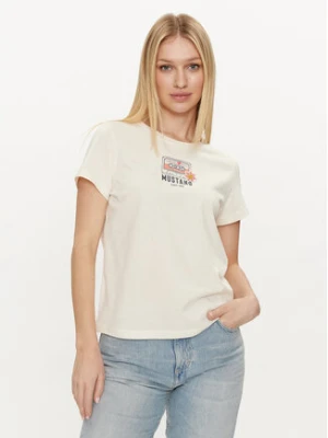 Mustang T-Shirt Alina 1014233 Écru Regular Fit