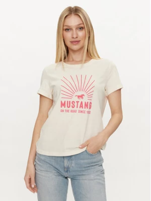 Mustang T-Shirt Alina C Print 1014676 Żółty Regular Fit