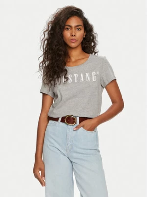 Mustang T-Shirt Alma 1013933 Szary Regular Fit