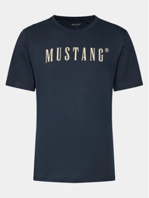 Mustang T-Shirt Austin 1014695 Granatowy Regular Fit