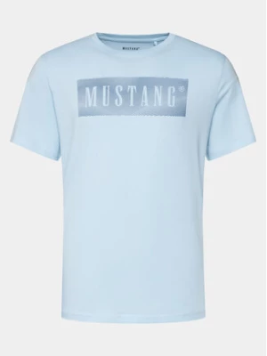 Mustang T-Shirt Austin 1014937 Błękitny Regular Fit