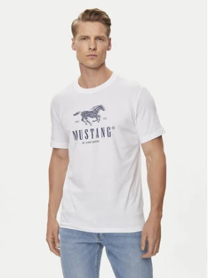 Mustang T-Shirt Austin 1015069 Biały Regular Fit
