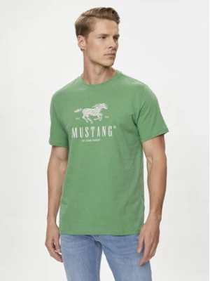 Mustang T-Shirt Austin 1015069 Zielony Regular Fit