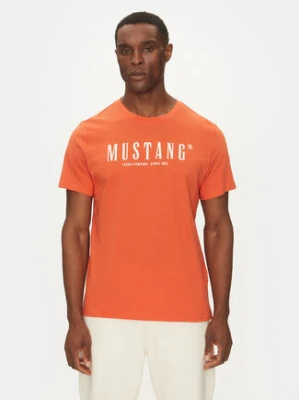 Mustang T-Shirt Austin 1016264 Pomarańczowy Regular Fit