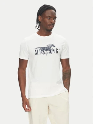 Mustang T-Shirt Austin 1016492 Biały Regular Fit