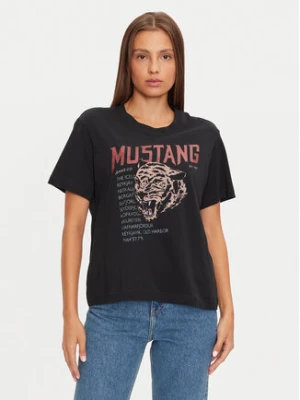 Mustang T-Shirt Floris 1015457 Czarny Relaxed Fit