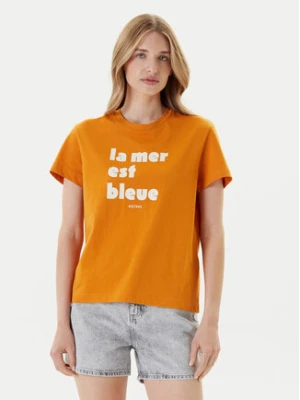 Mustang T-Shirt Floris 1016157 Pomarańczowy Relaxed Fit