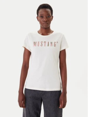 Mustang T-Shirt Loa 1016146 Écru Slim Fit