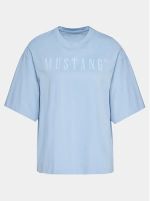 Mustang T-Shirt Welby 1014970 Błękitny Regular Fit