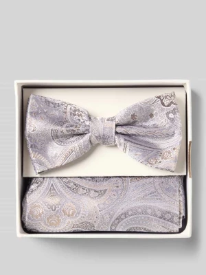 Muszka i poszetka w zestawie z czystego jedwabiu Prince Bowtie