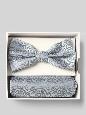 Muszka i poszetka w zestawie z czystego jedwabiu Prince Bowtie