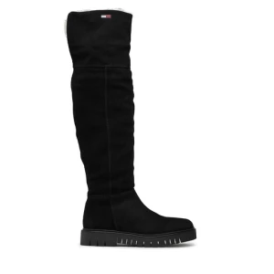 Muszkieterki Tommy Jeans Warmlined Long Boot EN0EN01994 Czarny