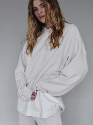Muuv. bluza bawełniana 1990 beżowy