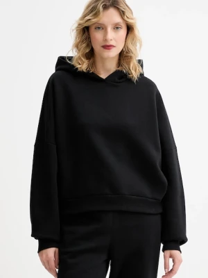 MUUV. bluza MUUV. x Answear damska kolor czarny z kapturem melanżowa