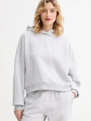MUUV. bluza MUUV. x Answear damska kolor szary z kapturem melanżowa