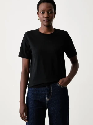 Muuv. Muuv T-shirt damski bawełniany czarny
