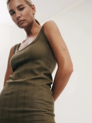 MUUV. sukienka bawełniana FENDU