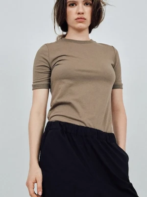 MUUV. t-shirt BASIC damska kolor zielony