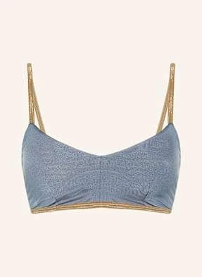 Mymarini Góra Od Bikini Bralette Classic Shine, Model Dwustronny Z Ochroną Uv 50+ grau
