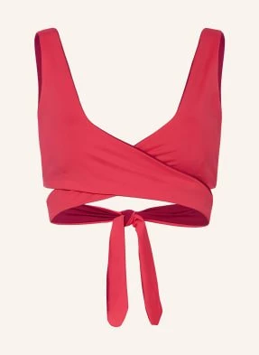 Mymarini Góra Od Bikini Bralette Wraptop, Model Dwustronny Z Ochroną Uv 50+ pink