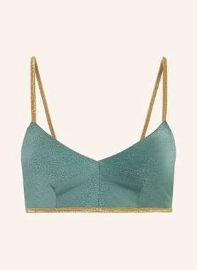 Mymarini Góra Od Bikini Bustier Shine, Model Dwustronny Z Ochroną Uv 50+ gruen