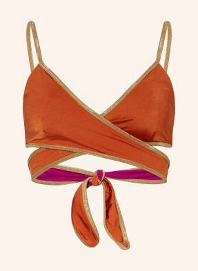 Mymarini Góra Od Bikini Bustier Shine, Model Dwustronny Z Ochroną Uv 50+ pink