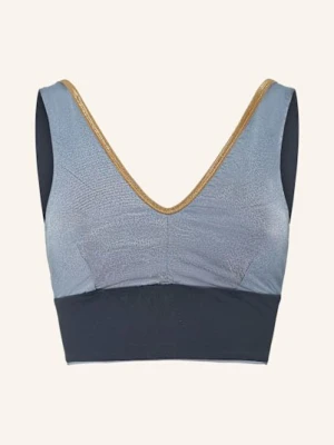 Mymarini Góra Od Bikini Bustier Yoga Top Shine Dwustronna Z Ochroną Uv 50+ grau