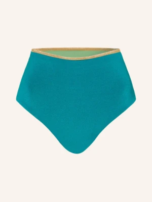 Mymarini Odwracalne Figi Bikini Shine Z Wysokim Stanem I Ochroną Uv 50+ gruen