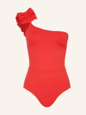 Mymarini Strój Kąpielowy Na Jedno Ramię Swimsuit No. 3 Z Ochroną Uv 50+ rot CZERWONY